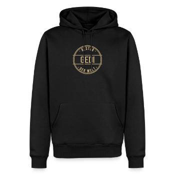 Bester Gedi Der Welt Funny Men's Name - Men’s Premium Organic Hoodie - black - Front - Nico (187cm)