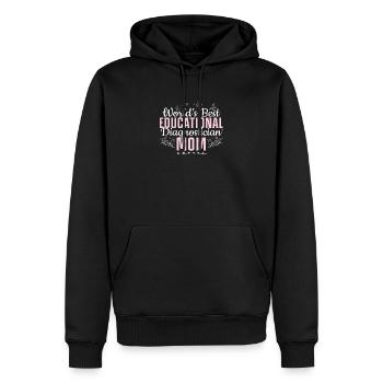 Meilleur diagnosticien éducatif au monde pour une - Sweat à capuche Premium bio Homme - noir - Devant - Nico (187cm)