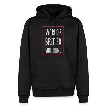 worlds best ex girlfriend - Männer Premium Bio Hoodie - Schwarz - Vorne - Nico (187cm)