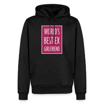 worlds best ex girlfriend - Männer Premium Bio Hoodie - Schwarz - Vorne - Nico (187cm)