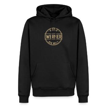Bester Werner Der Welt Lustiges Männer Namen - Männer Premium Bio Hoodie - Schwarz - Vorne - Nico (187cm)