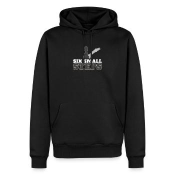 Pion d'échecs avec six petites étapes pour un - Sweat à capuche Premium bio Homme - noir - Devant - Nico (187cm)