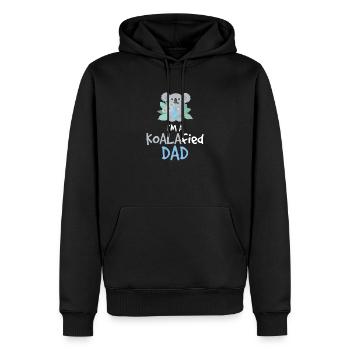 Funny Koalafied Dad Sarcasm A Koala Bear Animal - Sweat à capuche Premium bio Homme - noir - Devant - Nico (187cm)