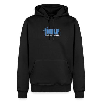 Man I Love Frog-Hunting Funny Frog-Frog Gigging - Sweat à capuche Premium bio Homme - noir - Devant - Nico (187cm)