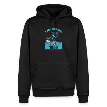I Was Normal Until I Got My First 1050 - Männer Premium Bio Hoodie - Schwarz - Vorne - Nico (187cm)