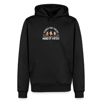 Décoration humoristique pour cookies d'artiste - Sweat à capuche Premium bio Homme - noir - Devant - Nico (187cm)