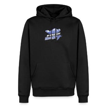 My Horse Goes Braaaaap Luge motoneige amusante - Sweat à capuche Premium bio Homme - noir - Devant - Nico (187cm)