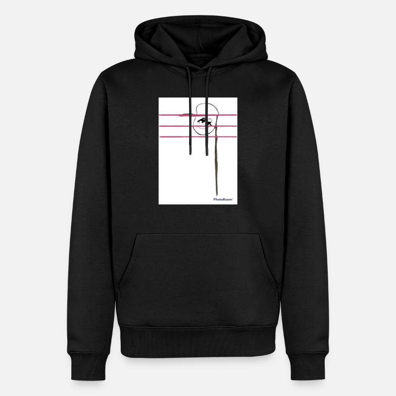 Note de musique - Sweat à capuche Premium bio Homme - noir