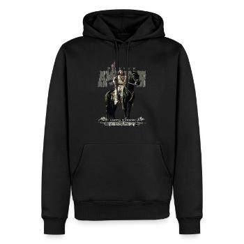 Sitting Bull - Lakota-Krieger - Männer Premium Bio Hoodie - Schwarz - Vorne - Nico (187cm)
