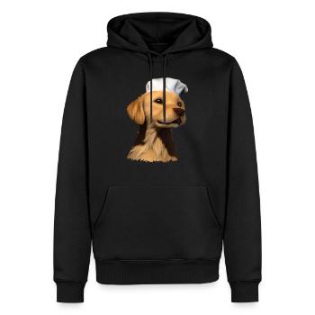 Golden Retriever Kochen Hunde Gastronom Hundewelpe - Männer Premium Bio Hoodie - Schwarz - Vorne - Nico (187cm)
