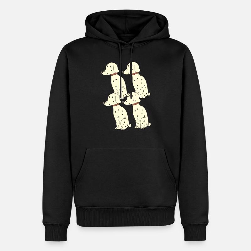dalmatiner 4 - Männer Premium Bio Hoodie - Schwarz
