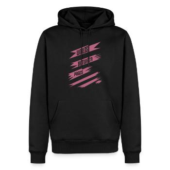 escapism storytelling geek joke virtual escape - Männer Premium Bio Hoodie - Schwarz - Vorne - Nico (187cm)