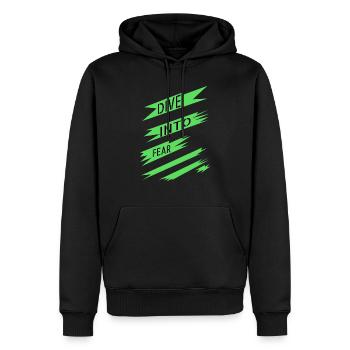 bungee jumping techniques bungee jumping tips - Männer Premium Bio Hoodie - Schwarz - Vorne - Nico (187cm)