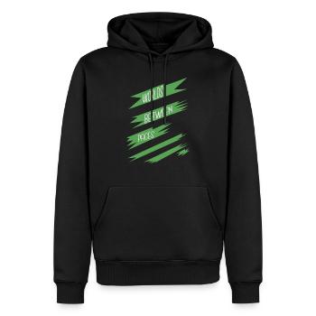 idée cadeau drôle littérature contemporaine blague - Sweat à capuche Premium bio Homme - noir - Devant - Nico (187cm)