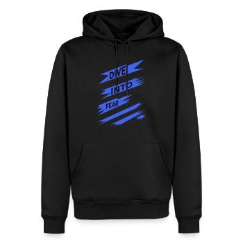 statement happy present idea funny birthday - Männer Premium Bio Hoodie - Schwarz - Vorne - Nico (187cm)