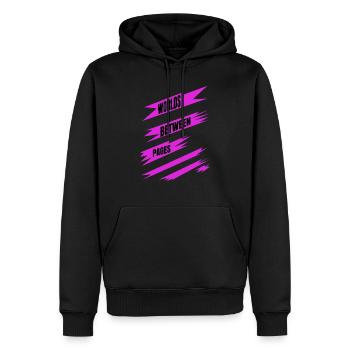 literary community present idea geek reading lists - Männer Premium Bio Hoodie - Schwarz - Vorne - Nico (187cm)