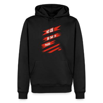 mental getaway classic literature geek statement - Männer Premium Bio Hoodie - Schwarz - Vorne - Nico (187cm)