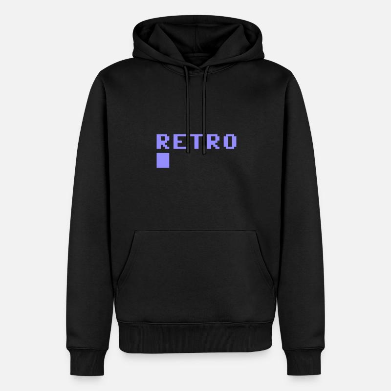 Rétro 8 bits - Sweat à capuche Premium bio Homme - noir