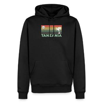 Tansania Tansania Geschenk für Tansanier Tansania - Männer Premium Bio Hoodie - Schwarz - Vorne - Nico (187cm)