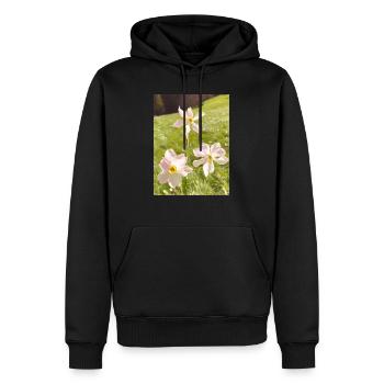 Série Spéciale Narcisses 5 - Sweat à capuche Premium bio Homme - noir - Devant - Nico (187cm)