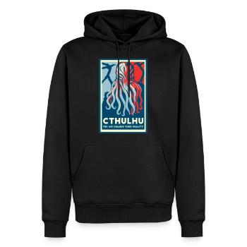 Cthulhu USA America - Sweat à capuche Premium bio Homme - noir - Devant - Nico (187cm)