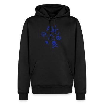 wütend Eclair Kopf des Todes Mist Blitz-Enerver - Männer Premium Bio Hoodie - Schwarz - Vorne - Nico (187cm)