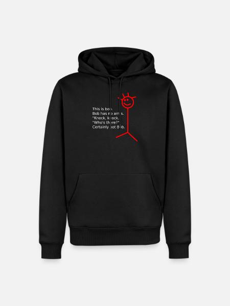 c’est bob - Sweat à capuche Premium bio Homme - noir