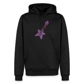 Rock E-Gitarre Design für Rockmusik-Liebhaber - Männer Premium Bio Hoodie - Schwarz - Vorne - Nico (187cm)