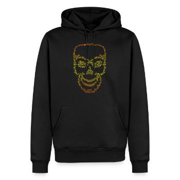 Bicycle Skull Fahrrad Totenkopf - Men’s Premium Organic Hoodie - black - Front - Nico (187cm)