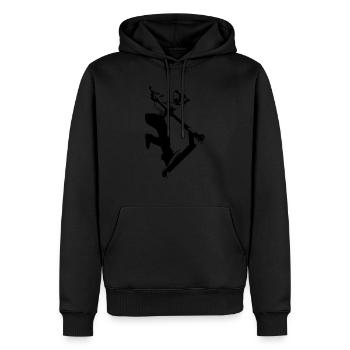 Onefooter 3 - Männer Premium Bio Hoodie - Schwarz - Vorne - Nico (187cm)