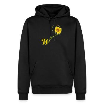 giesskanne w - Männer Premium Bio Hoodie - Schwarz - Vorne - Nico (187cm)