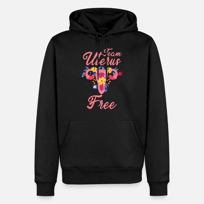 Uterus Gebärmutter Operation - Männer Premium Bio Hoodie - Schwarz