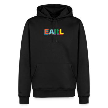 Earl x Golf - Men’s Premium Organic Hoodie - black - Front - Nico (187cm)