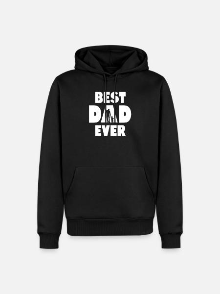 Best Dad Ever - Men’s Premium Organic Hoodie - black