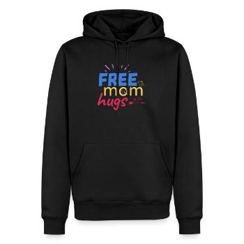 Kostenlose Umarmungen der Mutter - Männer Premium Bio Hoodie - Schwarz - Vorne - Nico (187cm)
