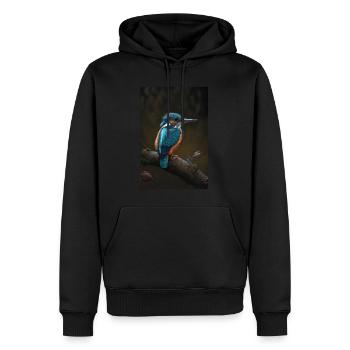 Eisvogel Kingfisher Vogel Lover - Männer Premium Bio Hoodie - Schwarz - Vorne - Nico (187cm)