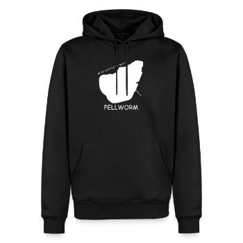 Pellworm Koordinaten - Männer Premium Bio Hoodie - Schwarz - Vorne - Nico (187cm)