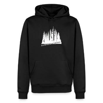 Schwarzwaldmädel - Männer Premium Bio Hoodie - Schwarz - Vorne - Nico (187cm)