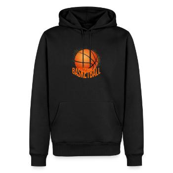 Basketball - Männer Premium Bio Hoodie - Schwarz - Vorne - Nico (187cm)