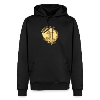 Mir reichts, ich geh Volleyball spielen - Männer Premium Bio Hoodie - Schwarz - Vorne - Nico (187cm)