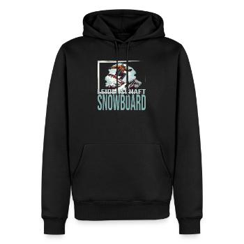 Leidenschaft Snowboard - Männer Premium Bio Hoodie - Schwarz - Vorne - Nico (187cm)