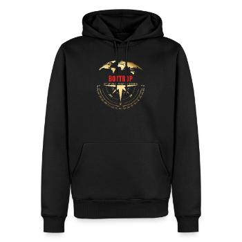 Koordinaten Bottrop - Männer Premium Bio Hoodie - Schwarz - Vorne - Nico (187cm)