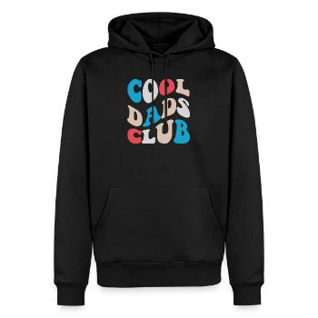 Cool Dads Club Retro Style 2026 - Männer Premium Bio Hoodie - Schwarz - Vorne - Nico (187cm)