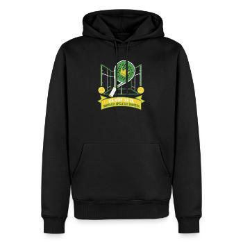 Innerlich immer Bandera — Padel 2026 - Männer Premium Bio Hoodie - Schwarz - Vorne - Nico (187cm)
