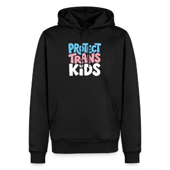 Pride Month LGBT – Schütze trans Kinder - Männer Premium Bio Hoodie - Schwarz - Vorne - Nico (187cm)