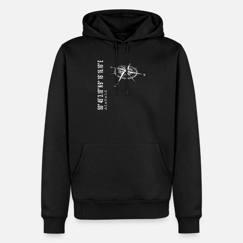 Alsfeld - Sweat à capuche Premium bio Homme - noir