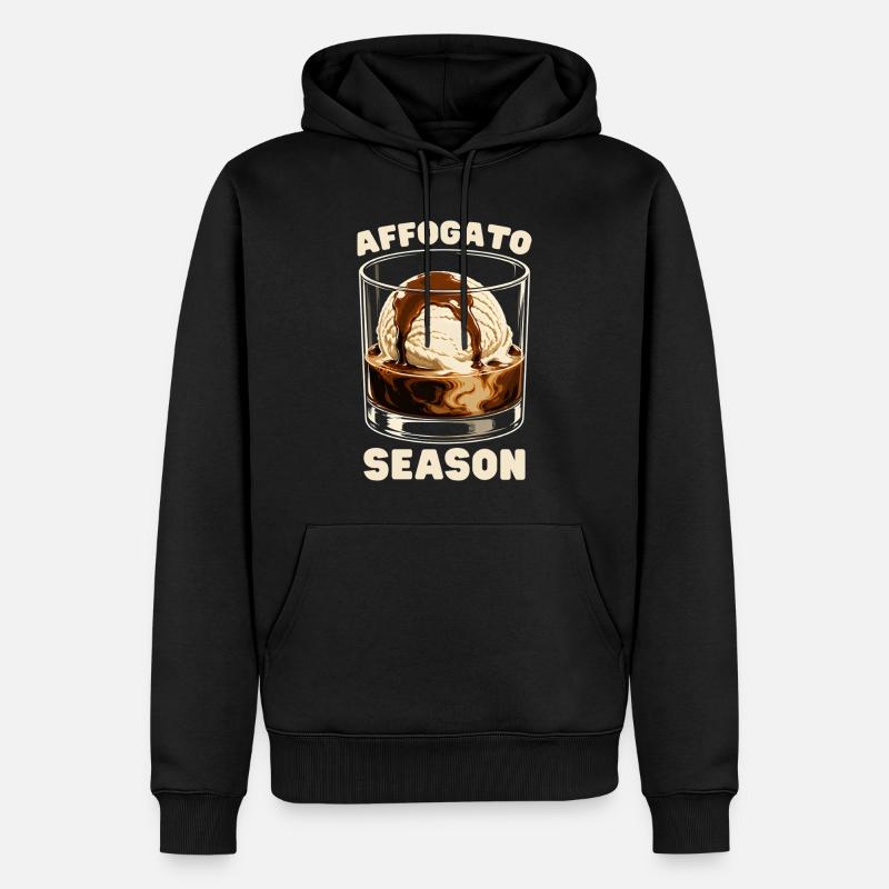 Saison d’Affogato - Sweat à capuche Premium bio Homme - noir