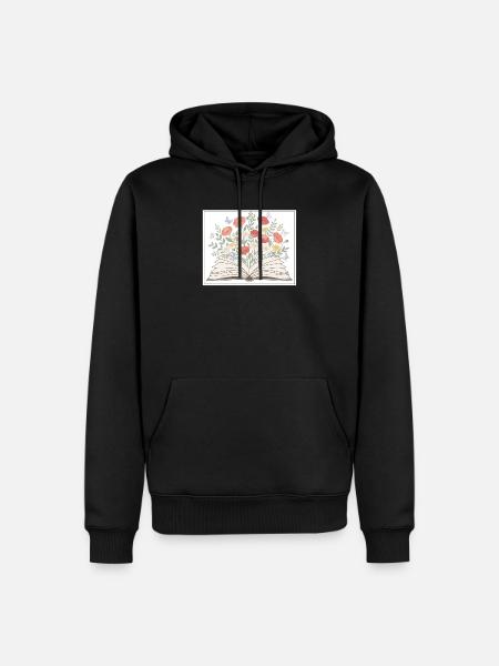 Livres - Sweat à capuche Premium bio Homme - noir