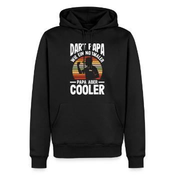 Lustige Darts Sprüche Darts Geschenke - Männer Premium Bio Hoodie - Schwarz - Vorne - Nico (187cm)