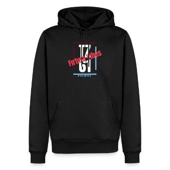 Firtina Vibes Trabzon - Sweat à capuche Premium bio Homme - noir - Devant - Nico (187cm)